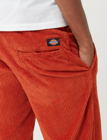 Dickies Clover Pant (Cord) - Rust Red