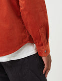 Dickies Ivel Cord Shirt - Rust Red