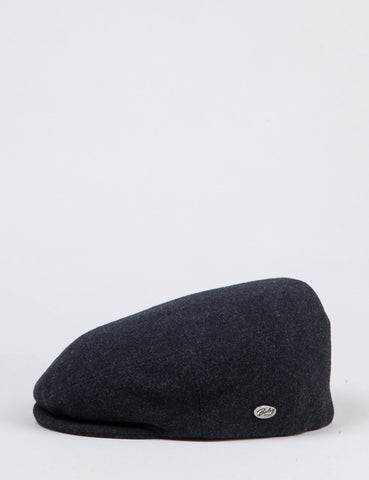 Bailey Herr Solid Flat Cap - Anthrazitfarbene