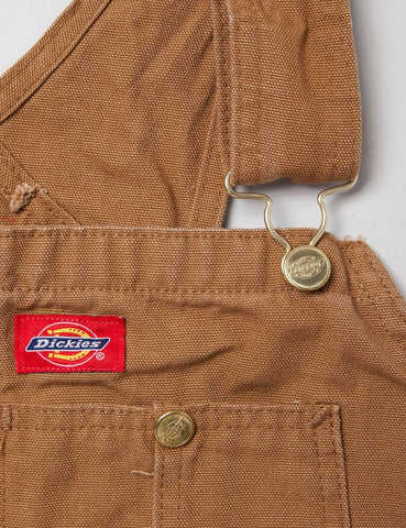 Dickies Latzhose - Rinsed Brown