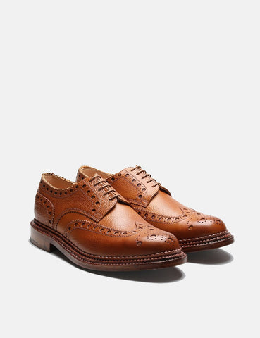 Grenson Archie Triple-Welt Schnürer - Tan Grain