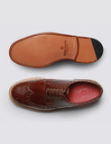 Grenson Archie Brogue Shoes - Chestnut Brown