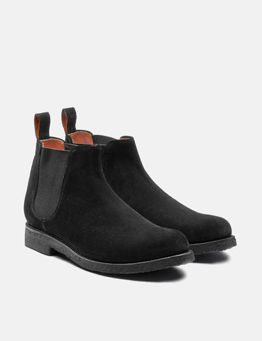 Grenson Hayden Suede Chelsea Boot - Schwarz