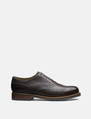 Grenson Stanley Brogue (Grain Leder) - Dunkelbraun