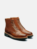 Grenson Joseph Boot (handgemaltes Grain) - Mahagoni Tan