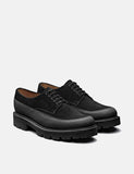 Grenson Earl Derby Schuh 112.560 (Wildleder / Leder) - Schwarz