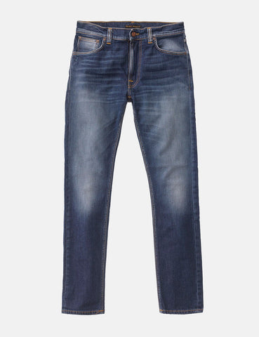 Nudie Lean Dean Jeans (Slim Tapered) - Blue Ridge