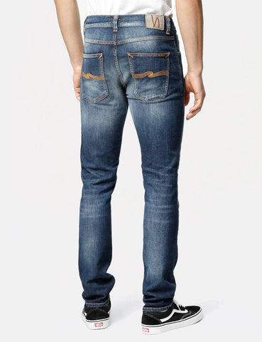 Nudie Lean Dean Jeans (Slim Tapered) - Blue Ridge