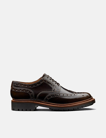 Grenson Archie Brogue 112.655 (Hallo Glanz Leder) - Eingelegte Walnut