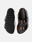 Grenson Lennox Sandale (Leder) - Dunkelbraun