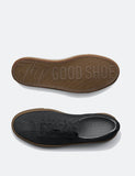 Grenson Sneakers 1 (Nubuk) - Schwarz / Gum