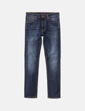 Lean Nudie Dean Jeans (Slim Tapered) - Dark Tief Abgenutzte Blau