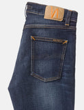 Lean Nudie Dean Jeans (Slim Tapered) - Dark Tief Abgenutzte Blau