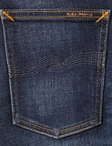 Lean Nudie Dean Jeans (Slim Tapered) - Dark Tief Abgenutzte Blau