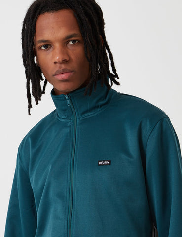 Stussy Strukturierter Rib-Bahn-Jacke - Dark Teal