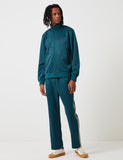 Stussy Strukturierter Rib-Bahn-Jacke - Dark Teal