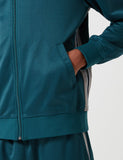 Stussy Strukturierter Rib-Bahn-Jacke - Dark Teal