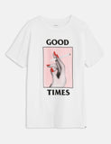 Wood Wood Good Times T-Shirt - Hellweiß