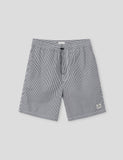 Wood Wood Baltazar Shorts - weiß Navy Streifen