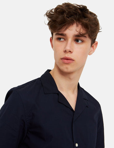 Wood Wood Brandon Shirt - Marine-Blau