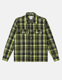 Wood Wood Franco Flanellhemd - Green Check