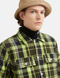 Wood Wood Franco Flanellhemd - Green Check