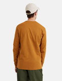 Wood Wood Peter Long Sleeve T-Shirt (Organic Cotton) - Senf