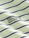 Wood Wood Viggo Langarm-T-Shirt (Striped) - Off White