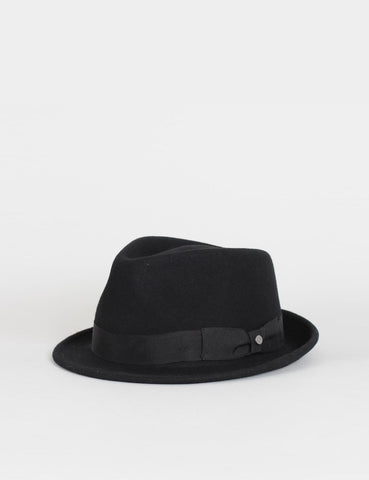 Stetson Richmond Filz Trilby-Hut - Schwarz