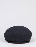 Bailey Herr Solid Flat Cap - Anthrazitfarbene