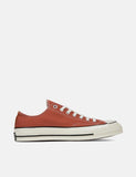 Converse 70er Chuck Low 161505C (Canvas) - Terracotta Rot / Schwarz / Reiher