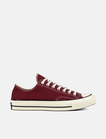 Converse 70er Chuck Low 162059C (Canvas) - Dark Burgundy / Schwarz / Reiher