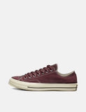 Converse Chuck Taylor Low 162375C 70er (Suede) - Dark Burgundy / Schwarz / Reiher