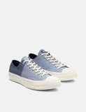 Converse 70eres Chuck gemischtes Material Low (163223C) - Indigo Nebel / Reiher / Reiher