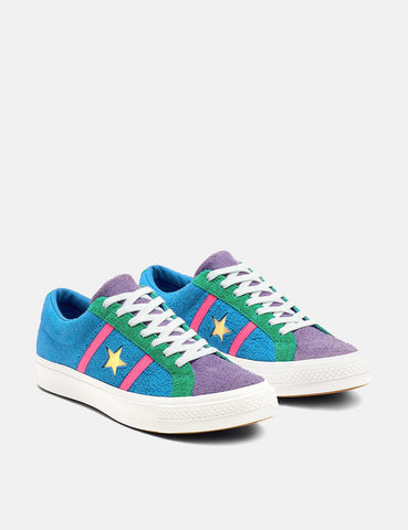 Converse One Star Academy Low Top (164392C) - Völlig blau / Racer Rosa