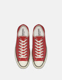 Converse 70er Chuck Taylor Low (164949C) - Emaille-Rot / Reiher / Schwarz