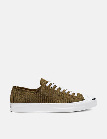 Converse Jack Purcell 165138C (Wide Wale Cord) - Überschuss Grün / Weiß