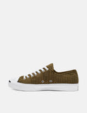 Converse Jack Purcell 165138C (Wide Wale Cord) - Überschuss Grün / Weiß