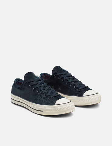 Converse 70er Chuck Taylor Low 165179C (Velvet) - Dark Obsidian Blau / Reiher / Schwarz