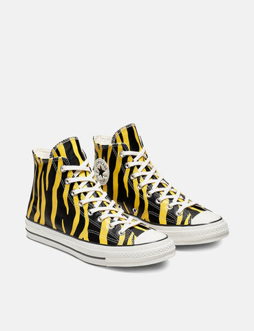 Converse 70er Archiv Drucken Chuck Taylor Hallo (165965C) - Gelb Vivid Schwefel / Schwarz / Reiher