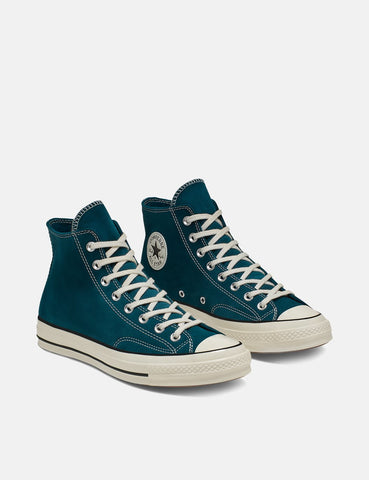 Converse Chuck Taylor Hallo 166214C 70er (Suede) - Mitternachts Turquoise / Schwarz / Reiher