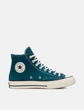 Converse Chuck Taylor Hallo 166214C 70er (Suede) - Mitternachts Turquoise / Schwarz / Reiher