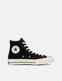 Converse Chuck Taylor Hallo 166216C 70er (Suede) - Schwarz / Reiher / Reiher