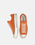 Converse Chuck Taylor Low 166217C 70er (Suede) - Lagerfeuer-Orange / Schwarz / Reiher