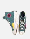 Converse Twisted-Prep 70er Chuck Taylor Hallo (166853C) - Faded Fichte / Amarillo