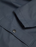 Rains Long Jacket - Marine-Blau