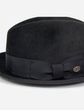 Bailey Riff Pelz Filz Trilby-Hut - Schwarz