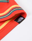 North Face Boruda Langarm-T-Shirt (Stripe) - Fiery Red