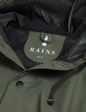 Rains Long Jacket - Olivgrün