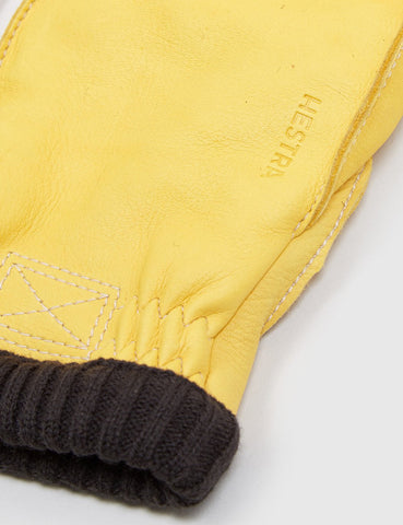 Hestra Deerskin Primaloft Rib-Handschuhe - Natural Yellow